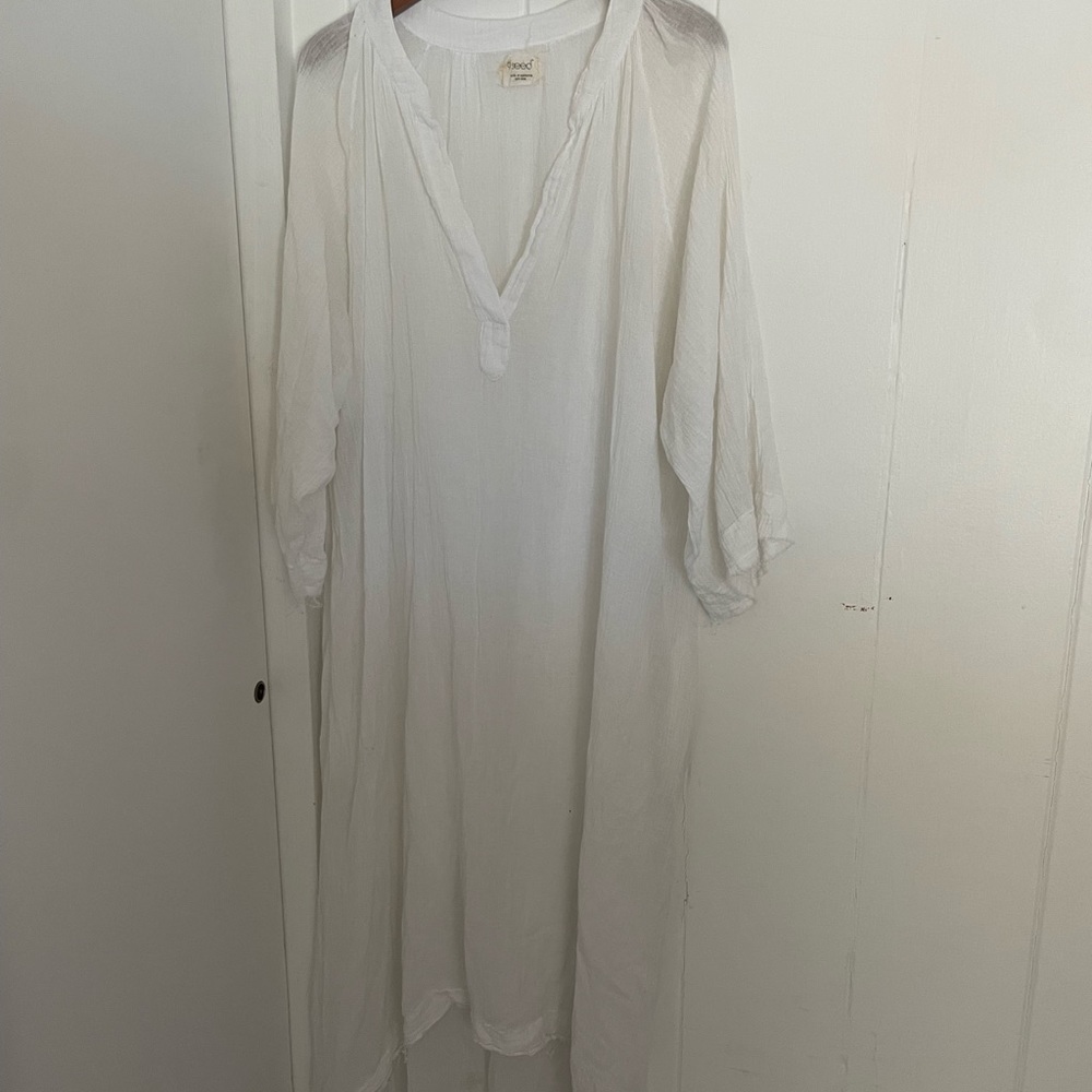 9 Seed White Maxi Dress